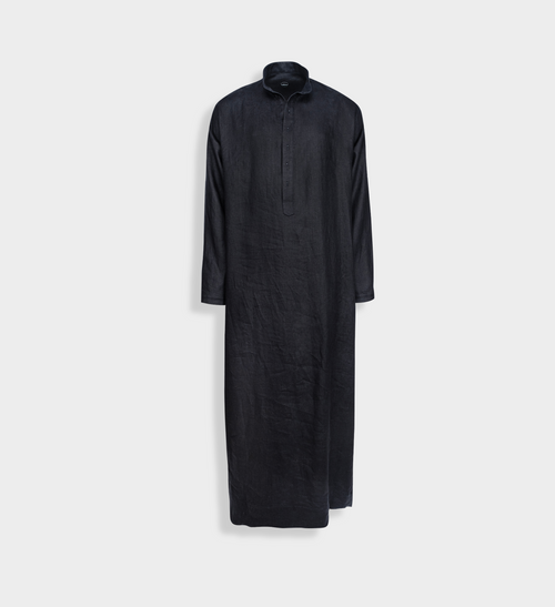 Black Linen Thobe