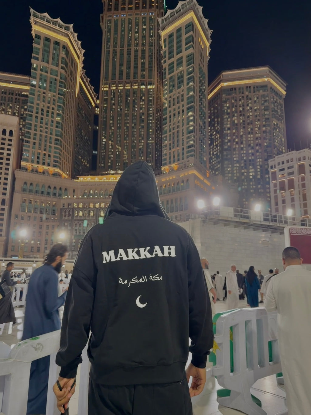 Sweat zippé noir Makkah