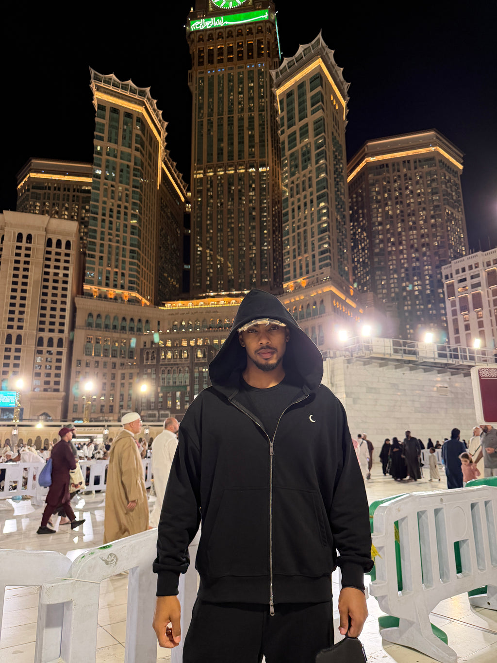 Sweat zippé noir Makkah