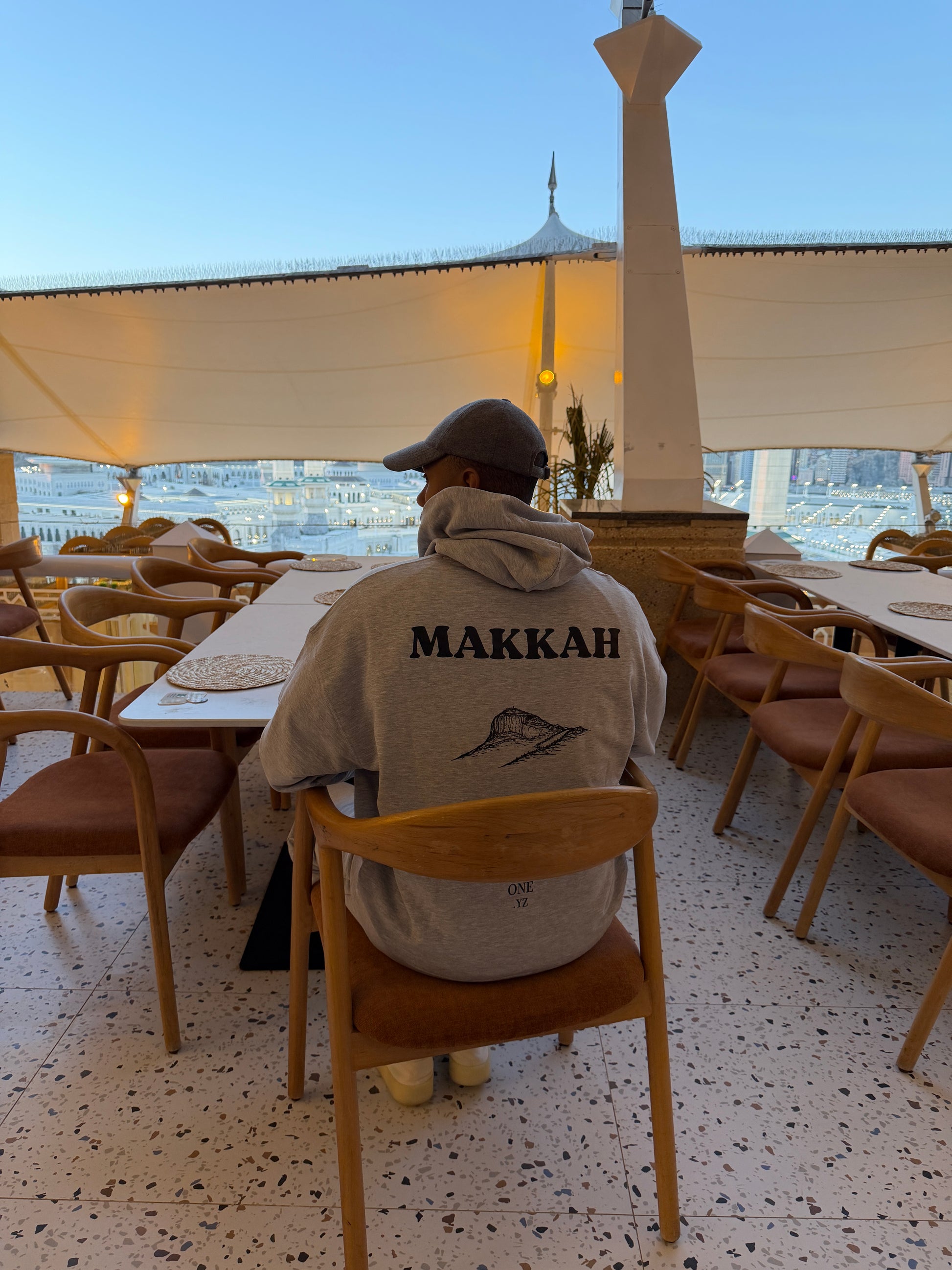 Cool Grey Makkah Hoodie