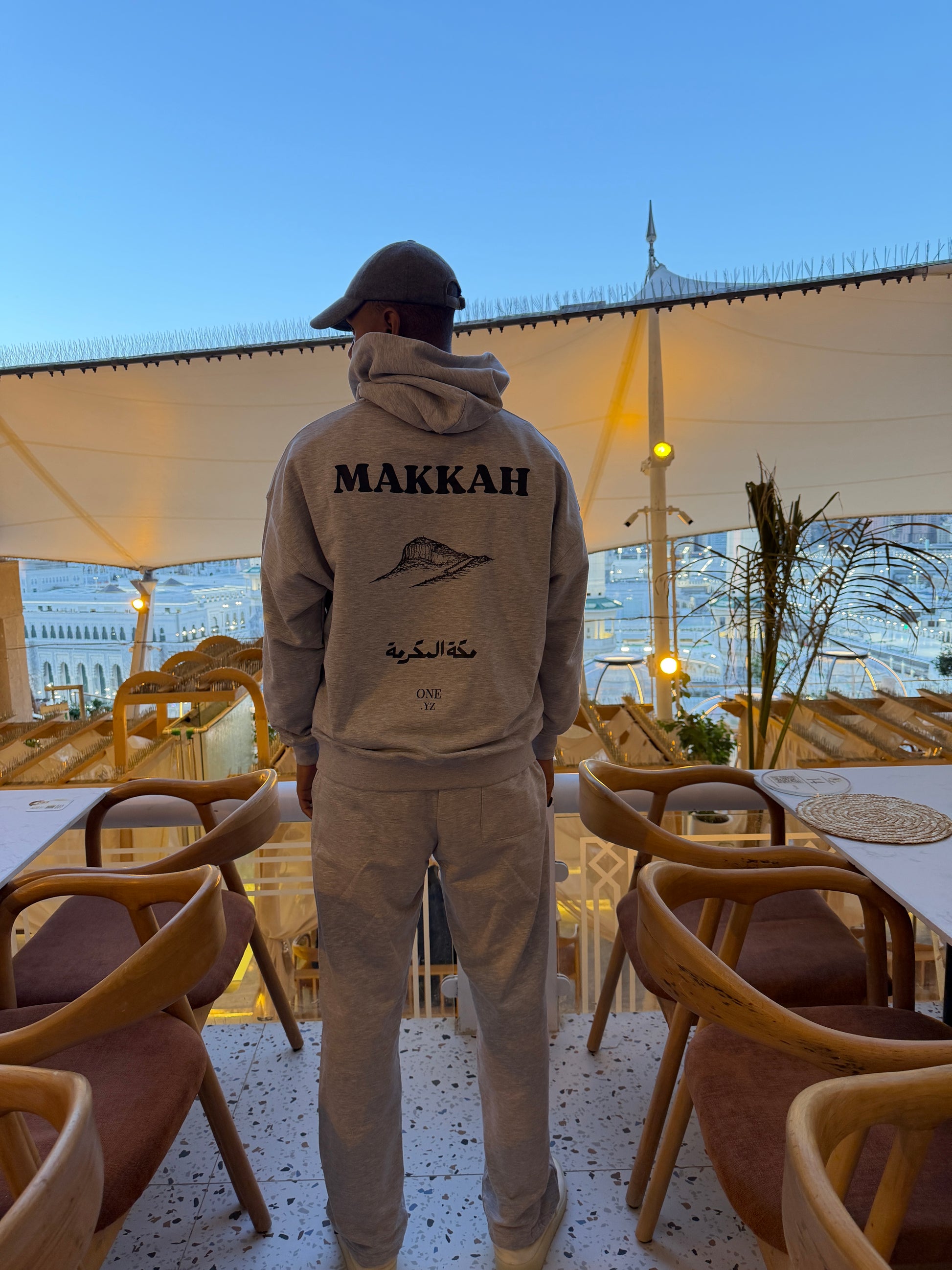 Cool Grey Makkah Hoodie